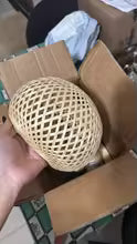 Bamboo Lantern Wall Lamp Natural Rattan Wicker E27 Chandeliers Hand-Woven Bamboo Room Decor Lampshades Wall Light Fixtures