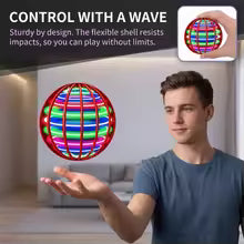 2026 Hand Controlled Flying Ball Boomerang Hover Ball Flying Spinner Toy with Magic LED Lights Fidget Toys