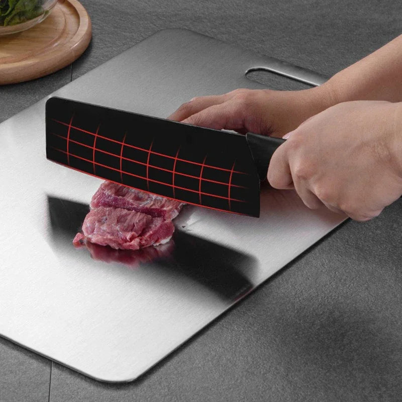 Stainless Steel Thickened Cutting Board Antibacterial Mildew-proof Kneading Dough Board Kitchen Fruit vegetable Cutting Board