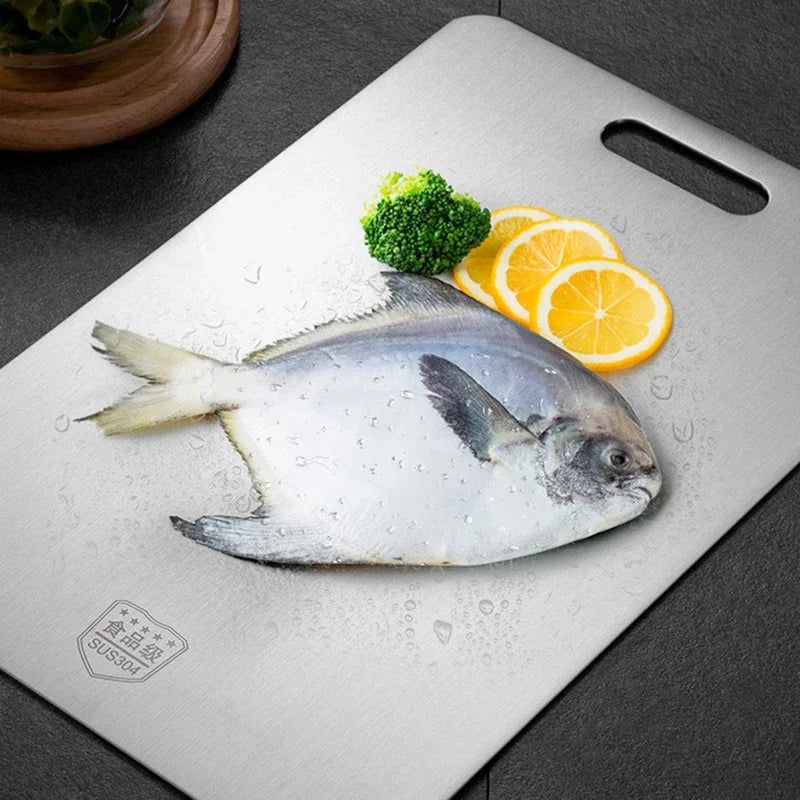 Stainless Steel Thickened Cutting Board Antibacterial Mildew-proof Kneading Dough Board Kitchen Fruit vegetable Cutting Board