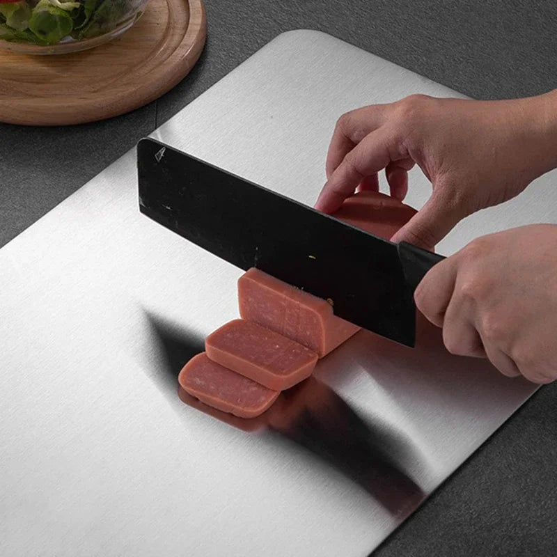 Stainless Steel Thickened Cutting Board Antibacterial Mildew-proof Kneading Dough Board Kitchen Fruit vegetable Cutting Board