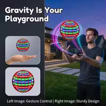 2026 Hand Controlled Flying Ball Boomerang Hover Ball Flying Spinner Toy with Magic LED Lights Fidget Toys