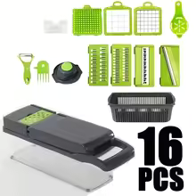 16 In 1 Multifunctional Portable Kitchen Vegetable Chopper Shredder Slicer Potato Carrot Grater Home Fruit Veggie Food Processor