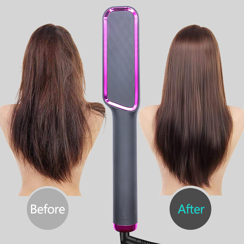 Electric Hot Comb Hair Straightener Brush