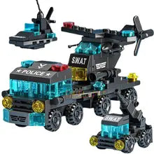 Transformable Robot Sports Car Toys, No Batteries, Educational Kids Gift, Colorful Model Vehicle for Play Learning