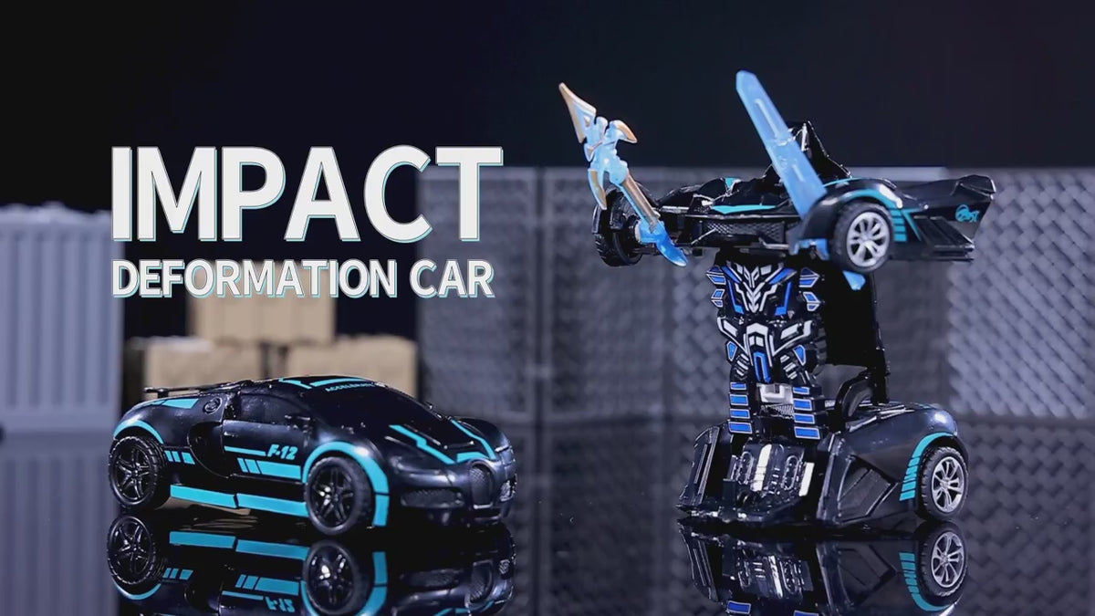 Transformable Robot Sports Car Toys, No Batteries, Educational Kids Gift, Colorful Model Vehicle for Play Learning